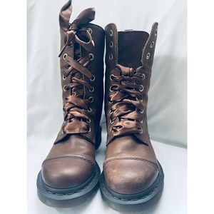 Dr. Martens Brown Lace-Up Boots